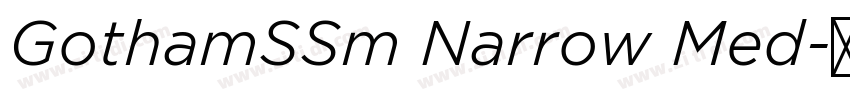 GothamSSm Narrow Med字体转换 GothamSSm Narrow Med字体转换